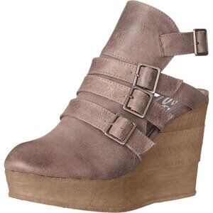 Sbicca Vintage Collection Gomez Ankle Bootie in Taupe Size 8 Platform Wedge NIB